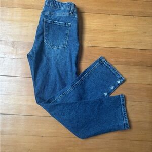 Heart-Accented Straight Leg Women's Jeans
